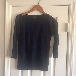 J Crew 100% linen cable sweater - worn once